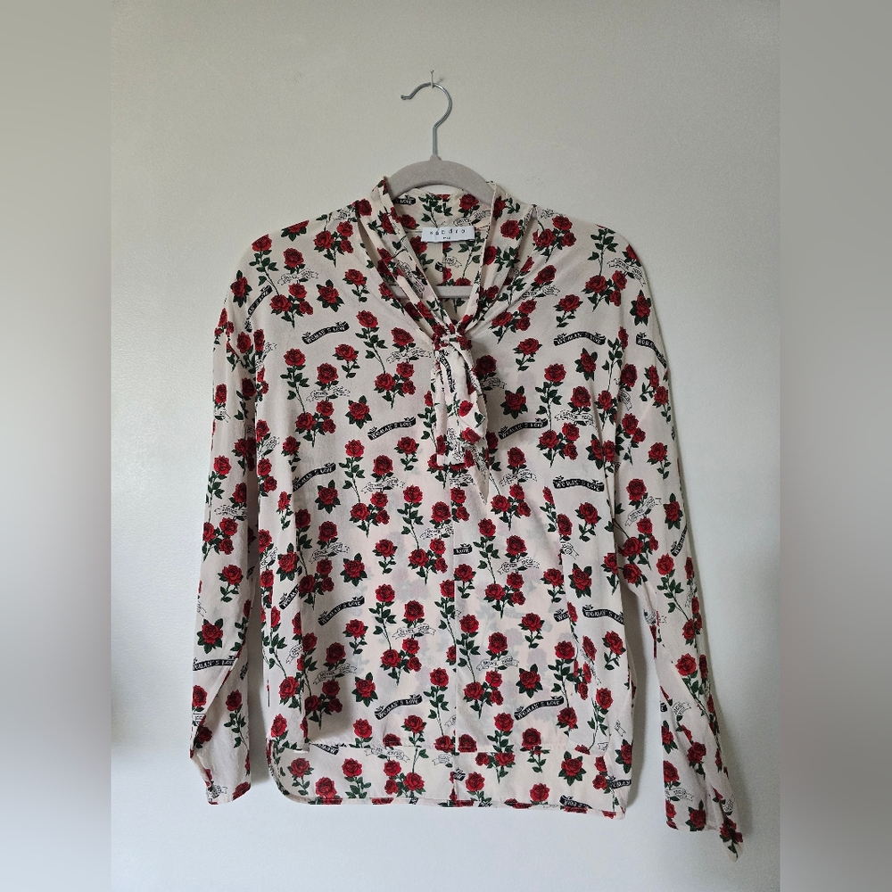 Sando Paris Womens Silk Blouse Size Unknown S/M